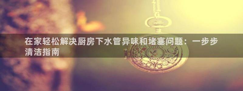 尊龙登录首页：在家轻松解决厨房下水管异味和堵塞问题：一步