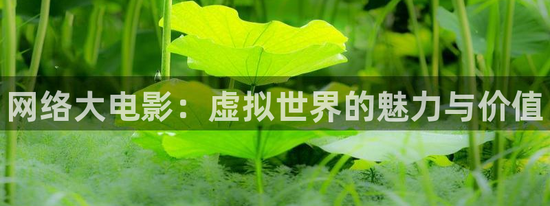 电影苹果在线：网络大电影：虚拟世界的魅力与价值